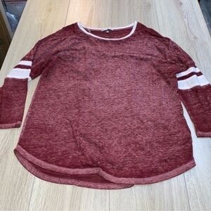 Fitz and eddi Red white Long Sleeve Top shirt